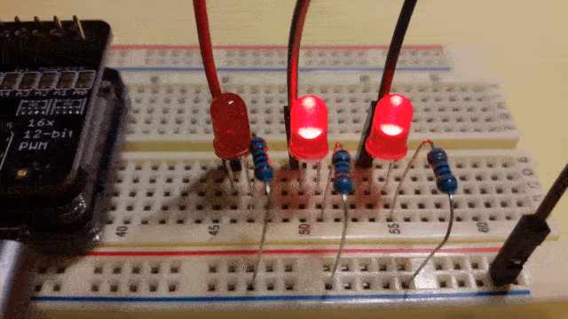 [Elixir Nerves] Smoothly dimming LEDs using a servo driver